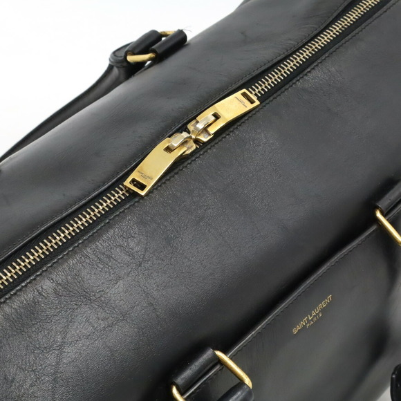 Saint Laurent Classic Duffle 6 Handbag Leather Black - Picture 5 of 9